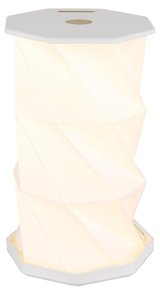 Globo Lighting LED-tafellamp met oplaadbare batterij en ronde vorm