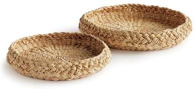 Porch & Petal Abaca French Braided Trays