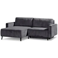 Ecksofa Hagen Cord Grau