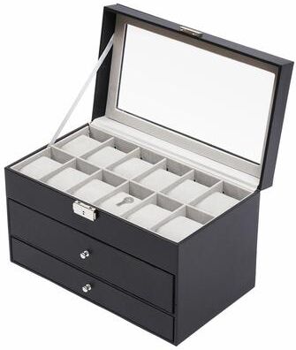 Multicon Wholesale Hub Slot Watch Box Display Case And Jewelry Organizer Slot Watch Box Display Case And Jewelry Organizer
