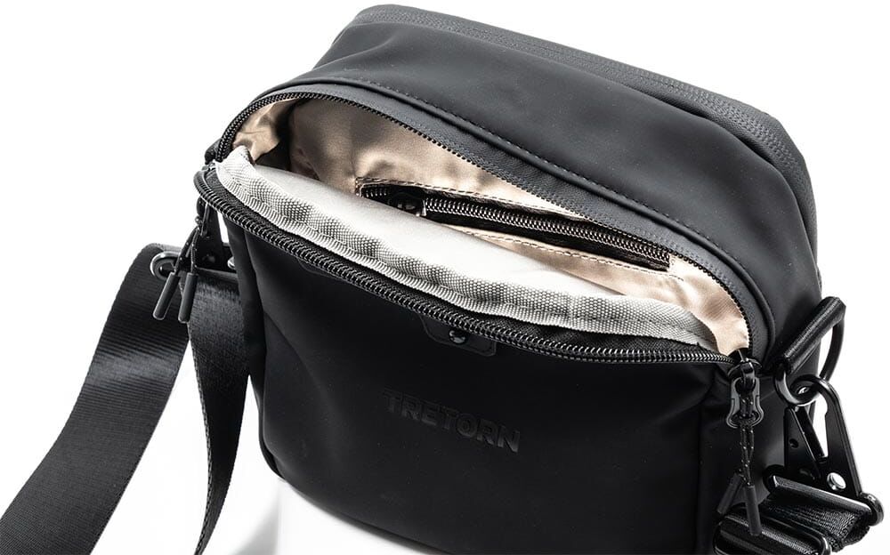 Tretorn PU Crossbody Bag laukku (unisex) - Jet Black