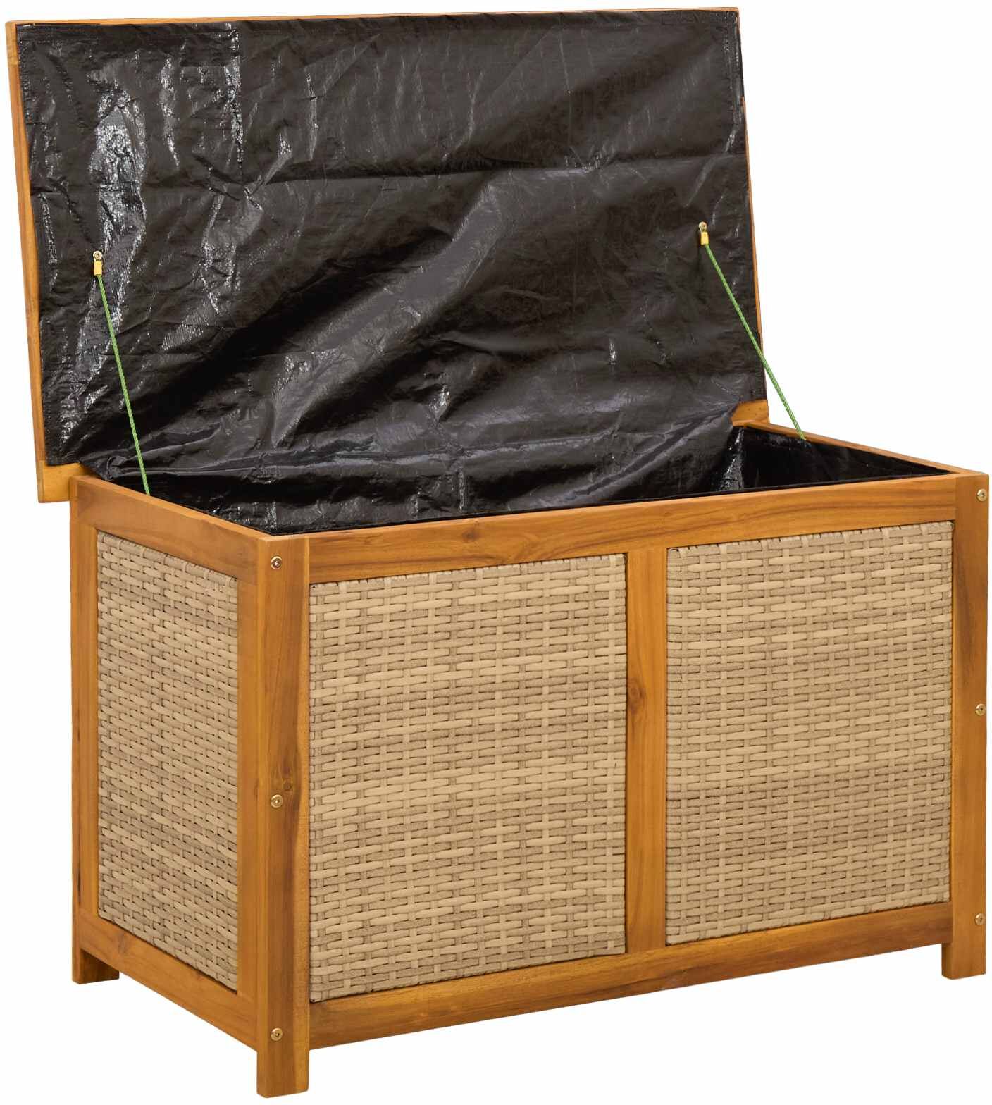 vidaXL Boîte de Rangement de Jardin 141 L Bois d'Acacia Massif