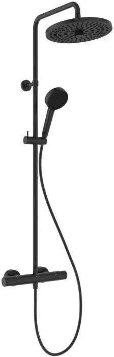 Ideal Standard T 25+ Eco Duschsystem A7212XG mit Brausethermostat, Handbrause, Silk Black