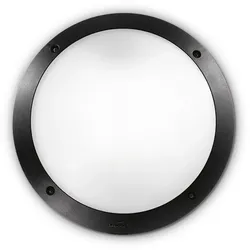 Ideal Lux Außenwandleuchte LUCIA-1 AP1, 1-flammig, E27, Schwarz IDEA-096674