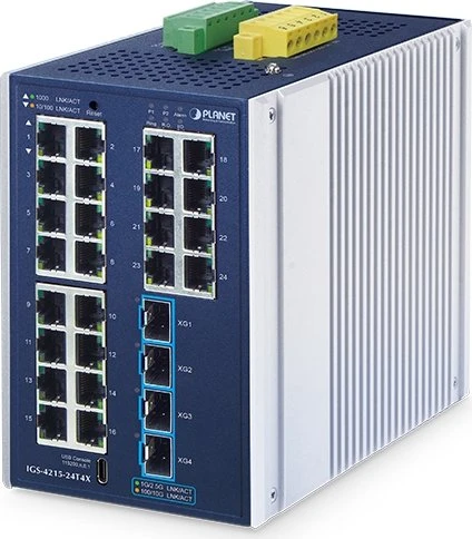 Planet Industrial L2+ 24-Port Managed Switch IGS-4215-24T4X