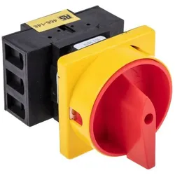 RS PRO Trennschalter 25A 3-polig Frontplatte, Schalter + Taster, Rot