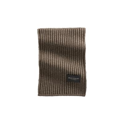 Strickschal MARC O'POLO "aus weicher Yakwolle und Schurwolle", Herren, schwarz nickle, Obermaterial: 50% Yak, 50% Schurwolle, unifarben, Modetücher