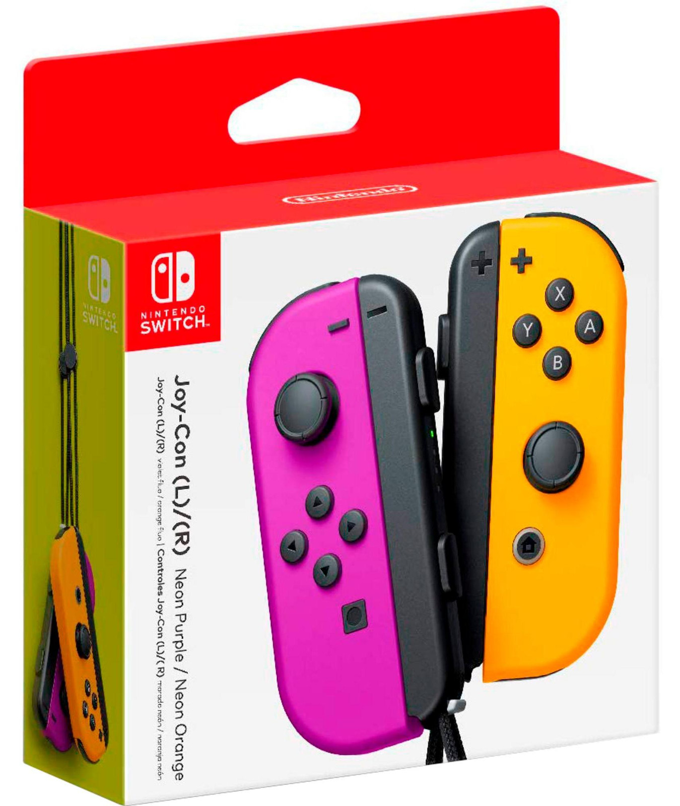 Nintendo Joy-Con Controller set van 2 neonpaars/oranje