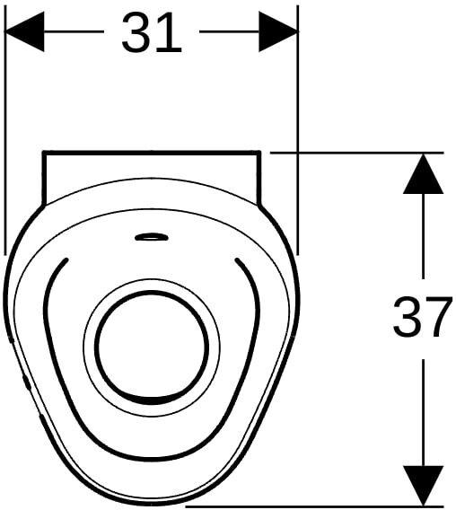 Geberit Urinal Preda, mit integrierter Steuerung, Netzbetrieb, 116072001 116072001