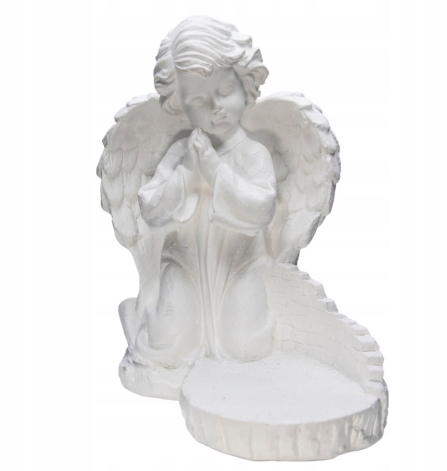 Grote Gipsen Engel Figuur voor Decoratie van het Graf of de Tuin