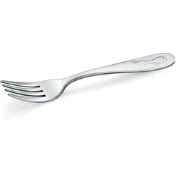 WAS Germany Kindergabel Marie Set 12-teilig, Motiv: Pinguin,  Chromnickelstahl (522000)