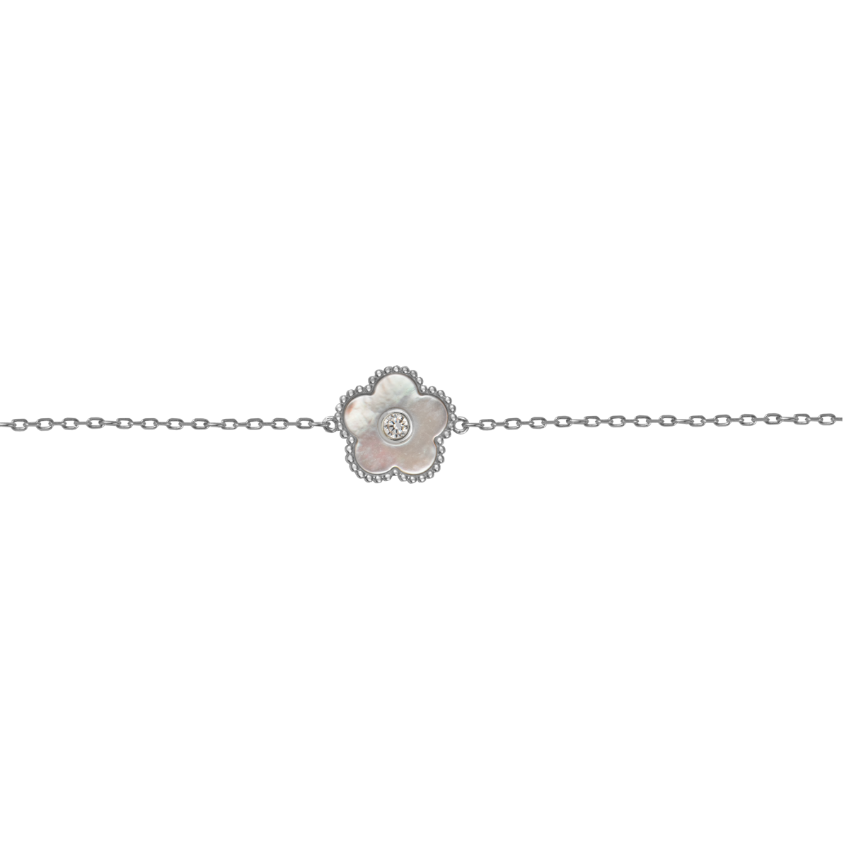 Jacques Lemans Armband Blume Sterlingsilber mit Perlmutt/Zirkonia