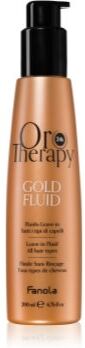 Fanola Oro Therapy Gold Fluid loção para o cabelo com ouro 24 de quilates 200 ml. Oro Therapy Gold Fluid