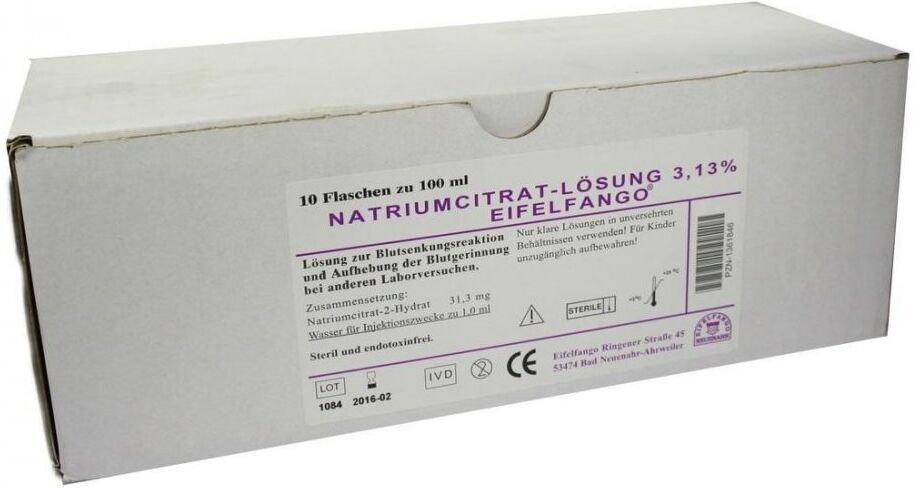 Natriumcitrat-lösung 3,13% Eifelfango