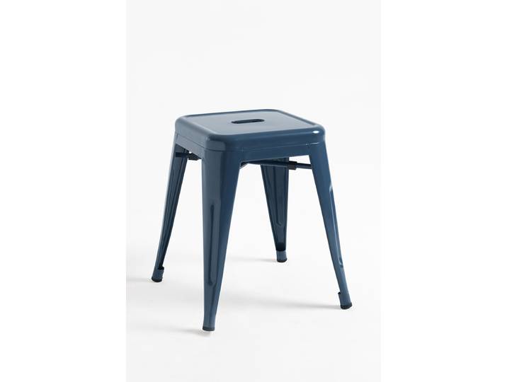 4er Set Torix Kleine Hocker 45 cm - Blau Öl