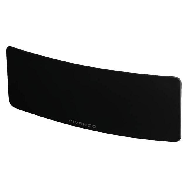 Vivanco Curved Antenne, Full HD, aktiv, für TV und Radio, 25km Reichweite (Zimmerantenne, DVB-T / -T2) (VVTVANTSLONG)
