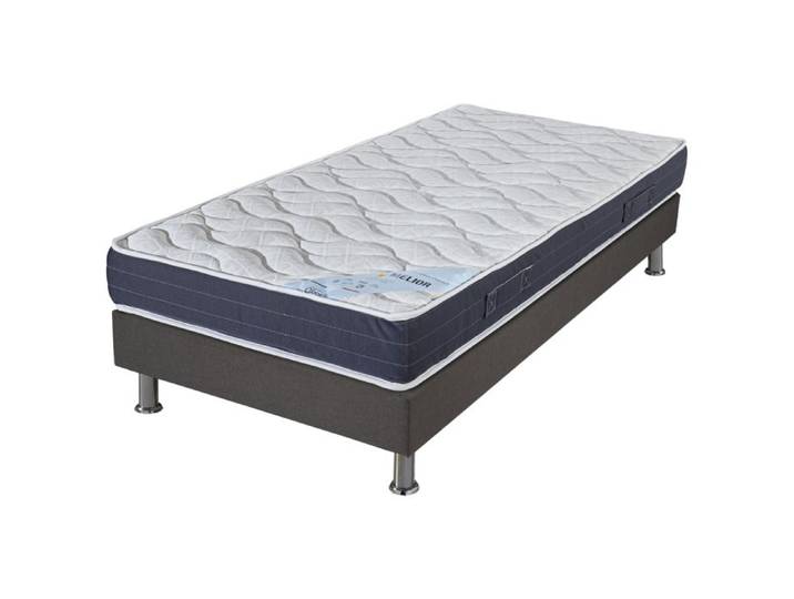Ensemble tapissier Melior Omega anthracite 90x190