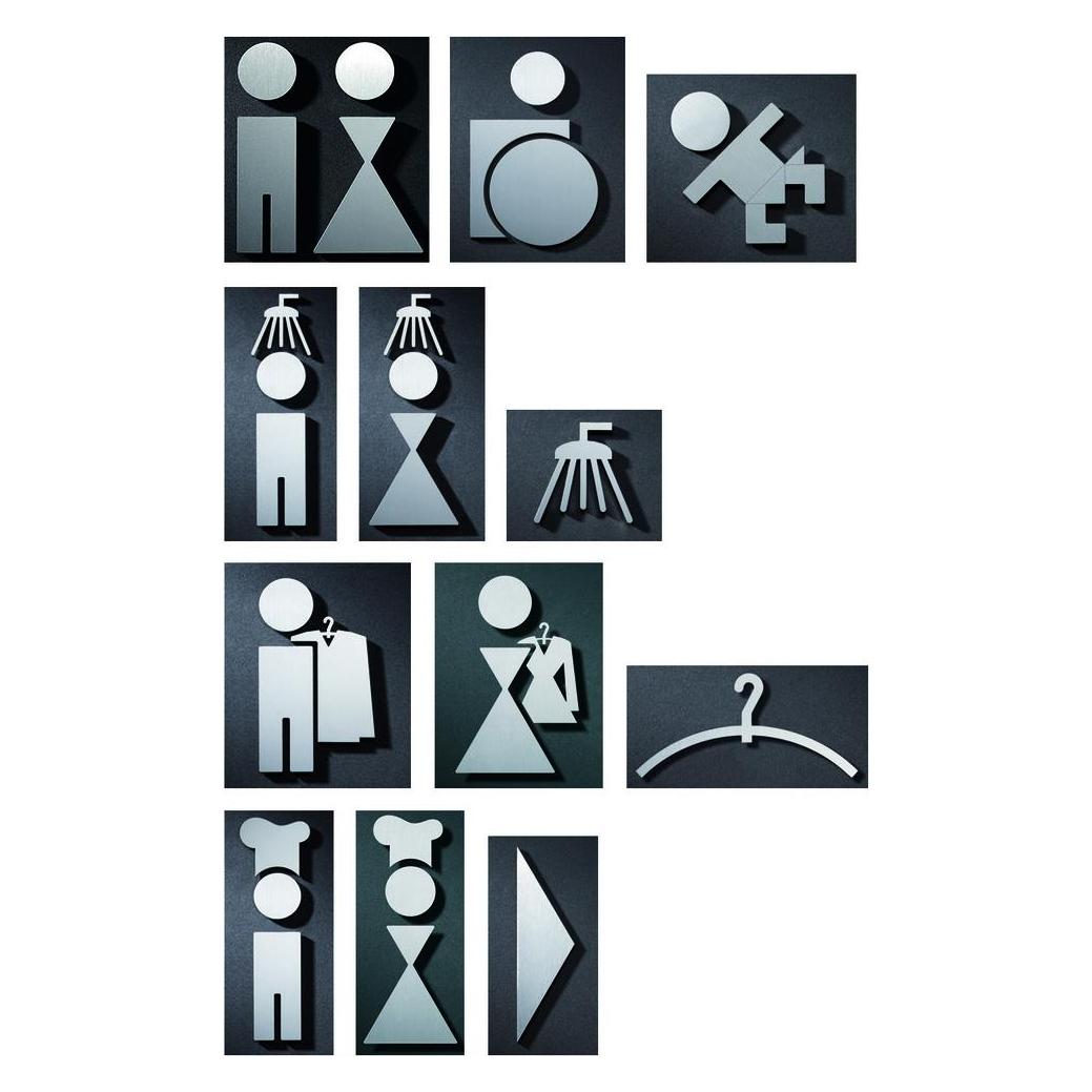Phos Hinweisschilder - Herren/Damen (P WC P)