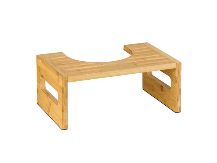 Relaxdays Toilettenhocker aus Bambus