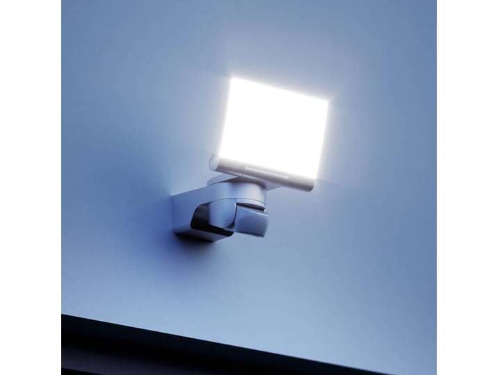 STEINEL Smart LED-Außenstrahler XLED Home 2 SC, weiß, Sensor SC, weiß / opal, Kunststoff, Modern, Smart Home Wandleuchte außen
