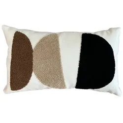 DAHEIM Kissen 50 x 30 cm Polyester Braun