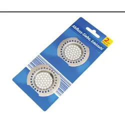 Abflusssiebe Edelstahl 2er Pack Haarsieb Ablaufschutz Küchensieb Duschsieb