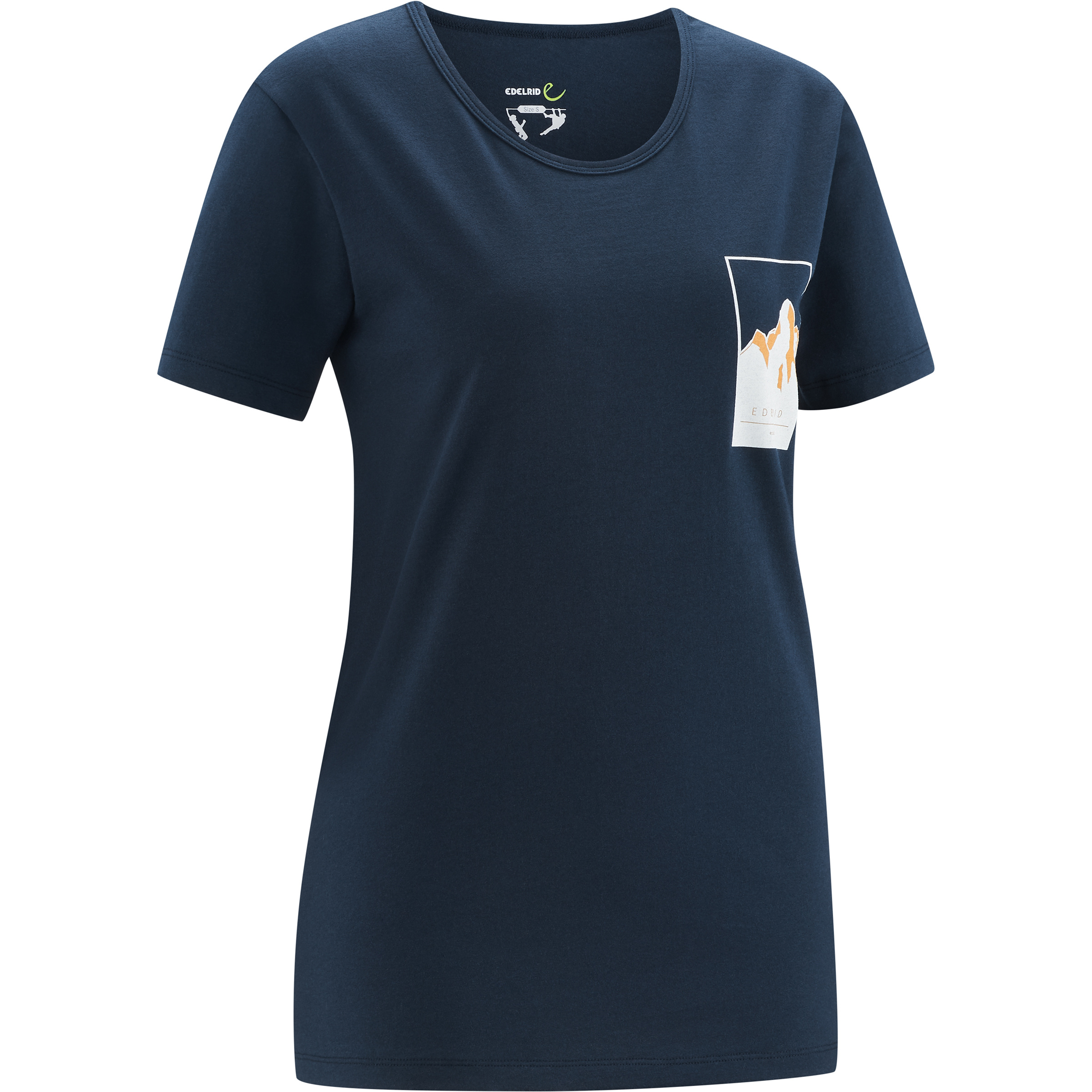 Edelrid Onset Damen T-Shirts blau Größe XS Bouldern | Sportklettern Hautfreundlich