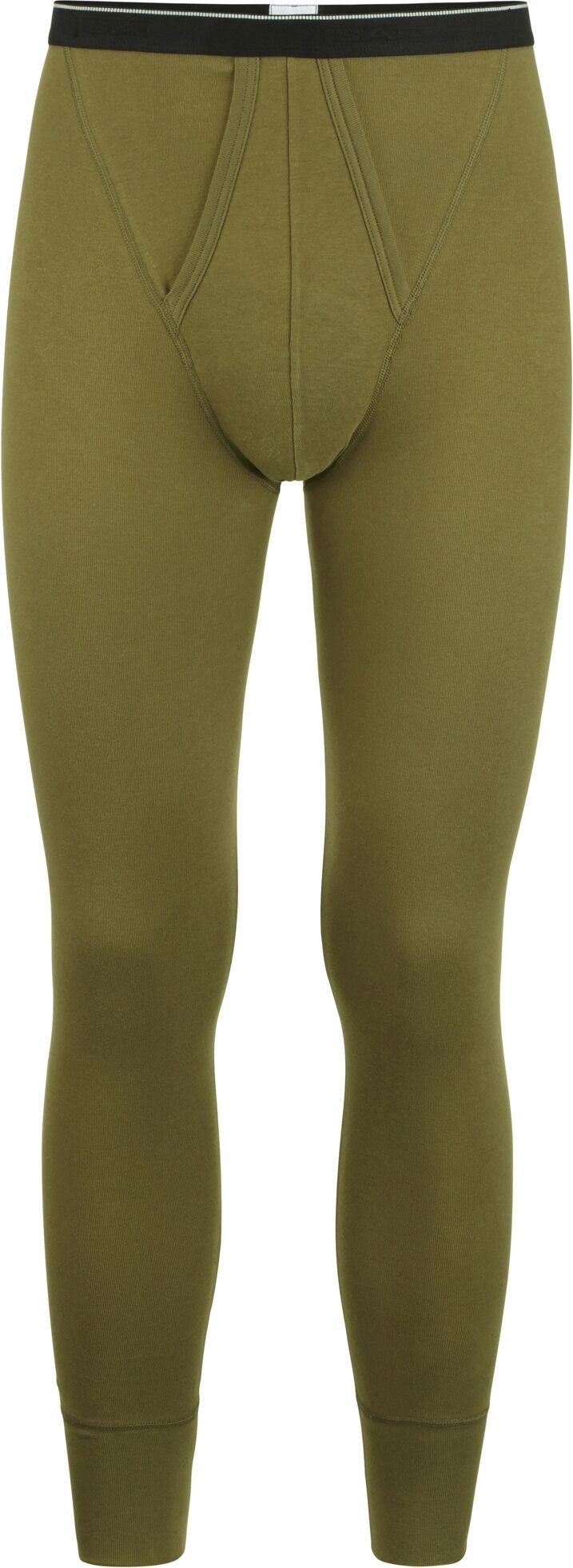 Lange Unterhose ISA BODYWEAR "Lange Unterhose mit Eingriff", Herren, Gr. XXL, grün (olive), Obermaterial: 100% Baumwolle CO., Unterhosen Lange Unterhose olive XXL