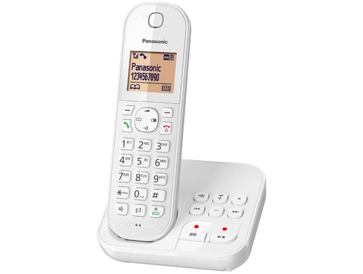 Panasonic Großtasten-Telefon mit Anrufbeantworter, Weiss, Großtasten-Telefon mit Anrufbeantworter
