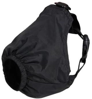 Inspire Select Dog Calming Cap Eye Mask Nylon Shading Anxiety Blindfold Muzzle For Grooming Bathing Car Sickness Pet Accessory black s