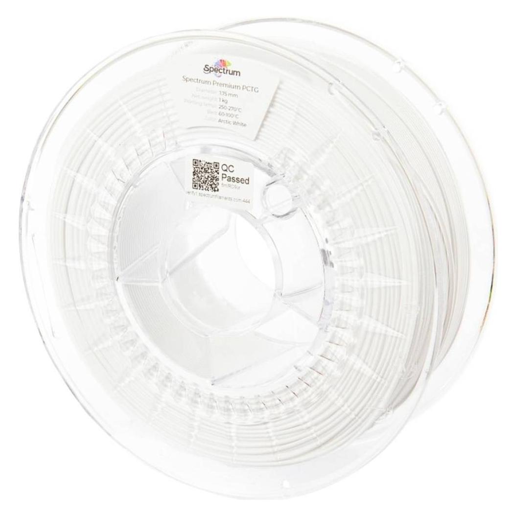 Spectrum Filament PCTG Arctic White 1.0kg 1.75mm (PCTG, 1000 g, 1.75 mm) (80660)