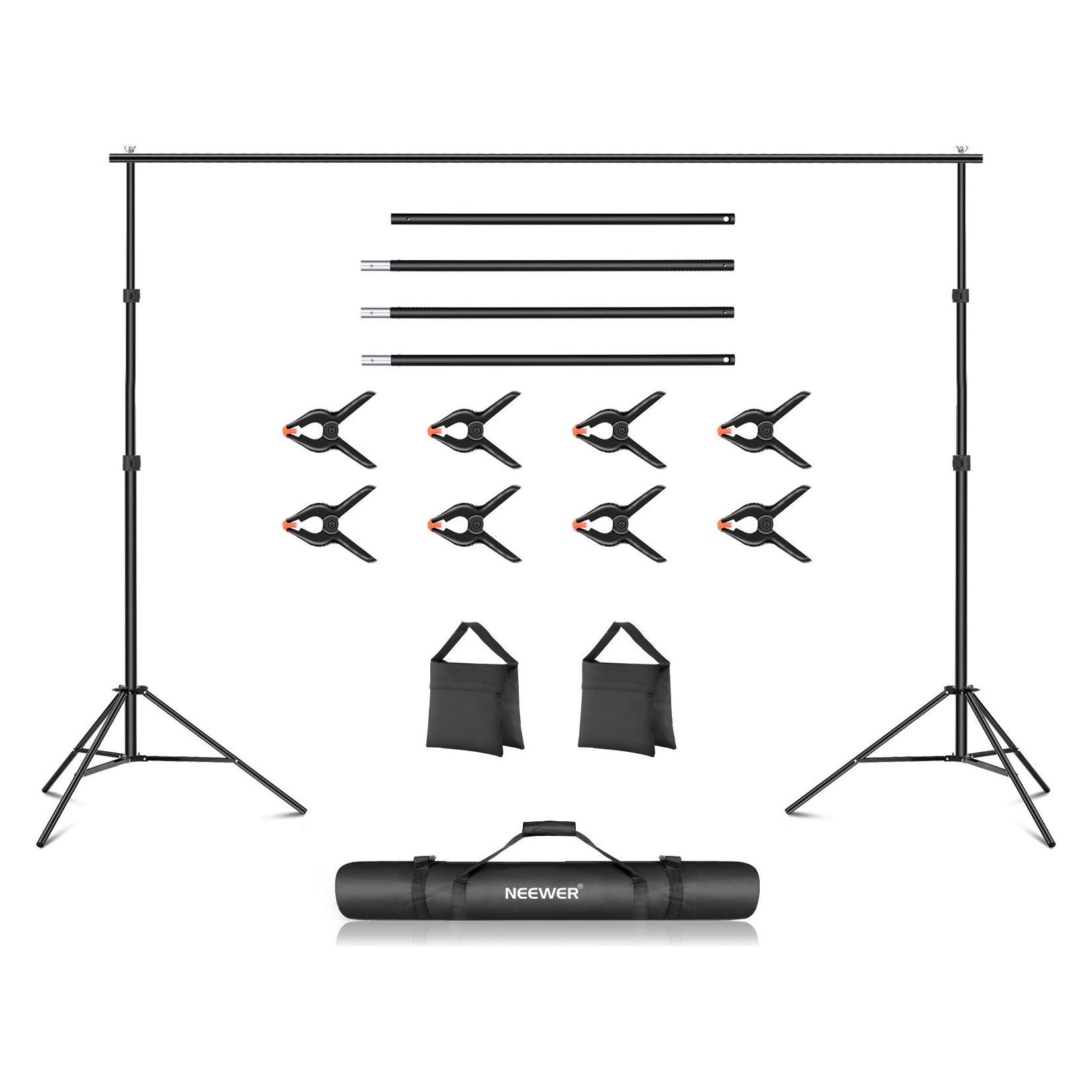 Neewer Photo background stand set (300 cm, 210 cm) (B07PFS3BBS)