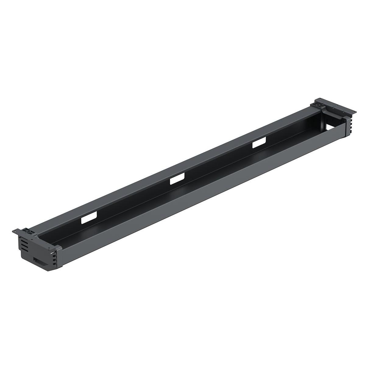 Hettich Kabelwanne 1200 1264x92-128x152 mm schwarz (Kabelkanal, 15.20 cm) (9 309 801)