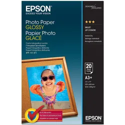 Epson Ink-Jet-Papiere (200 g/m2, A3+, 20 Stk.), Fotopapier, Weiss