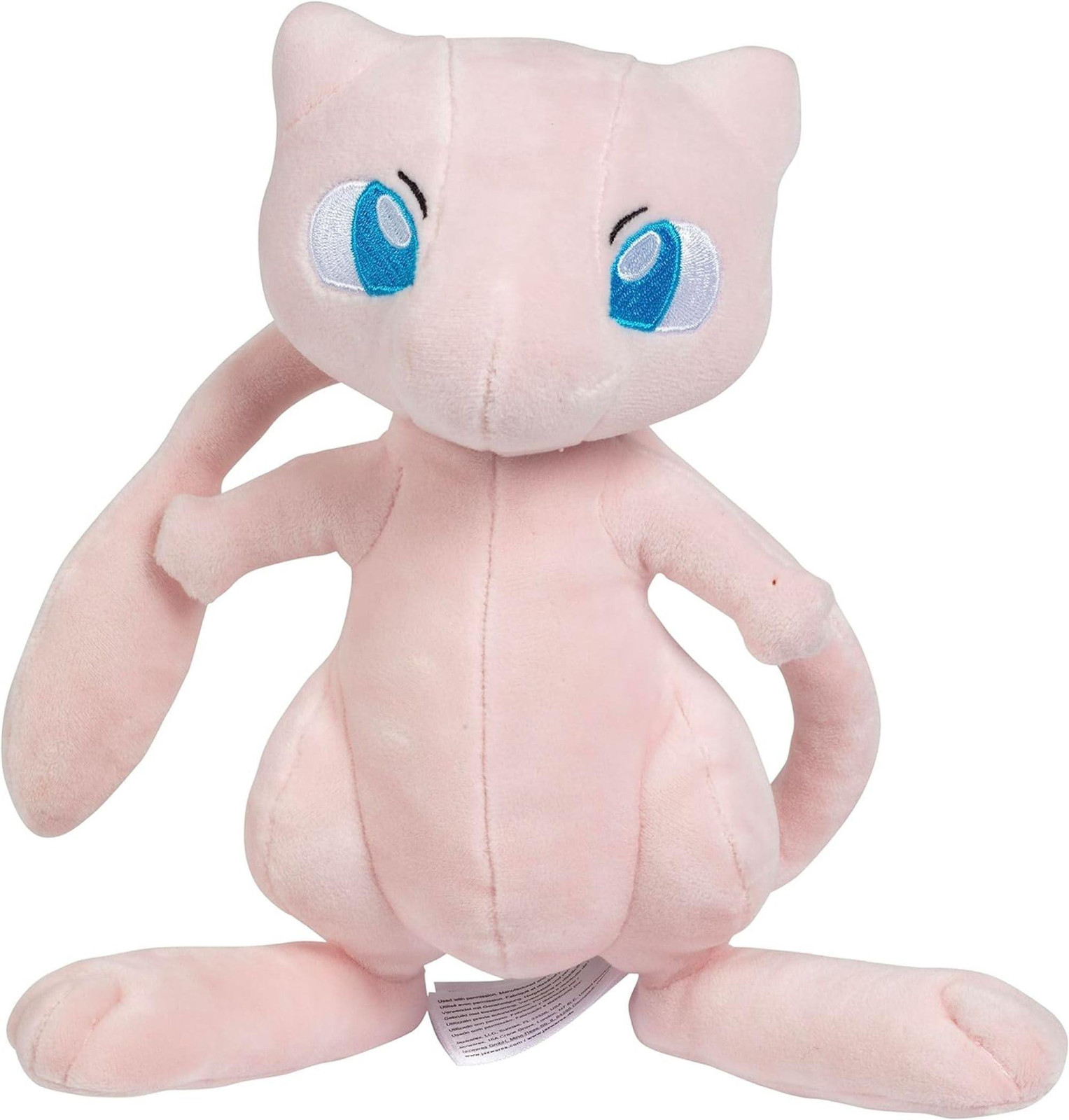 Jazwares Pokémon Mew Pluche Knuffel, 20 cm