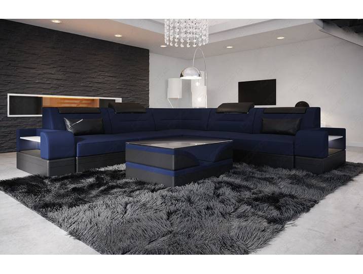Couch Trivento L-Form in Stoff