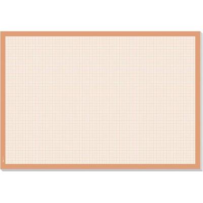 SIGEL Schreibunterlage, orange millimeterkariert mit Zierrand orange