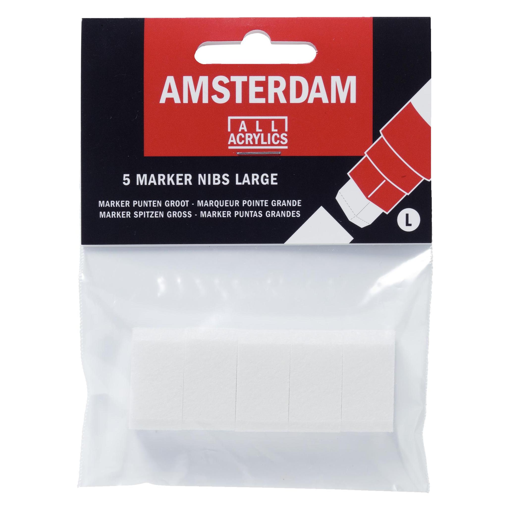 Amsterdam Marker Nibs Large 6 x 15 mm - Square (6x) (ROY-91841715)