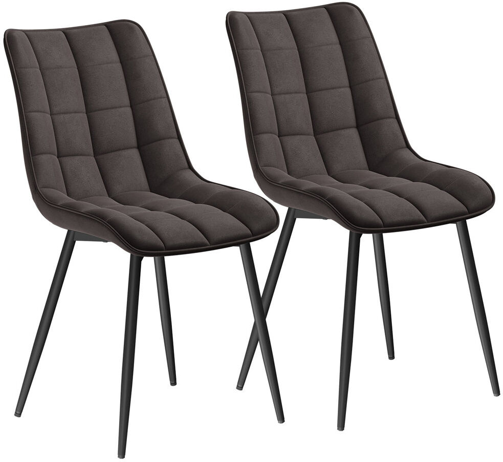 Corrigan Studio Vassar 46.5cm H Upholstered Side Chair Charoal Grey 85.5cm H X 46cm W X 40.5cm D