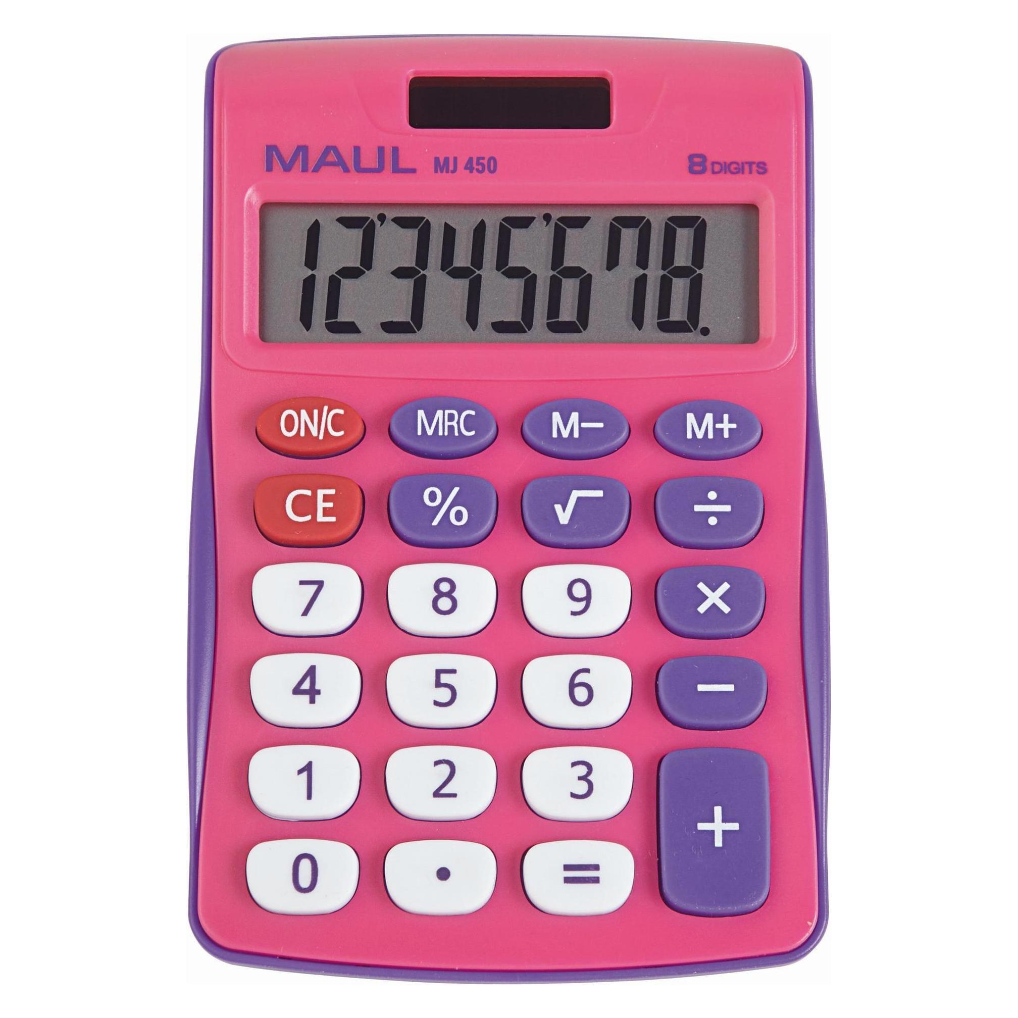 Maul Taschenrechner MJ450 Junior Pink (Batteriebetrieb) (7263022)