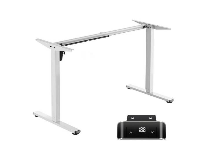 ONKRON Tischgestell Automatisiertes mit Motor für Tischplatten von 120 - 170 cm WDF221E-W, Automatisiert, mit Motor