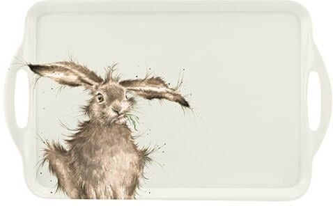 Wrendale Designs 'Hare-Brained' hare Large Handled Tray