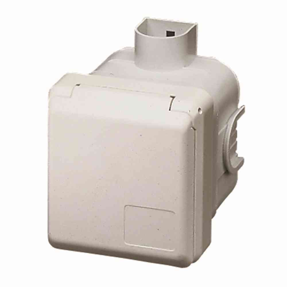 Mennekes 4243 3-polig stopcontact - Grijs - IP44 - 230 V - 16 A