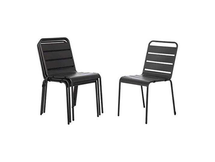 Bolero cf-mc-c018 grau lamellierter Stahl Stuhl, grau