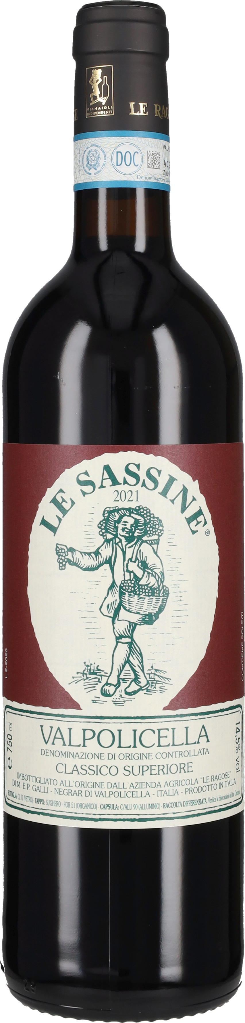 Le Ragose Valpolicella Classico Superiore 'Le Sassine' 2021