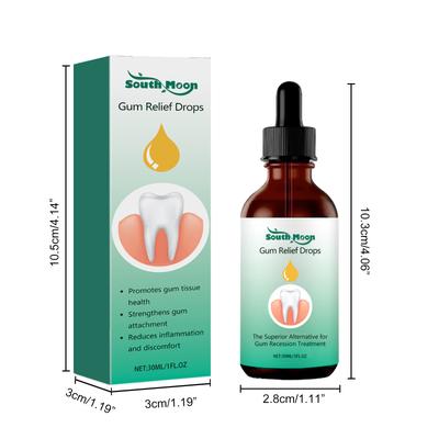 Advanced Gum Repair Serum Drops, Relieve Receding Gums, Gingival Swelling & Promote Oral Periodontal Hygiene, 30ml 1pcs