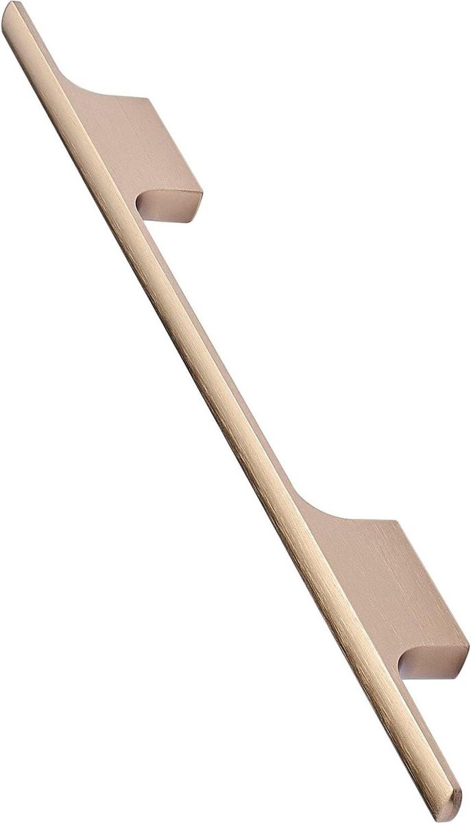 Meubelgreep Geborsteld Messing met 160 mm Hartafstand voor Keukenkasten en Meubels