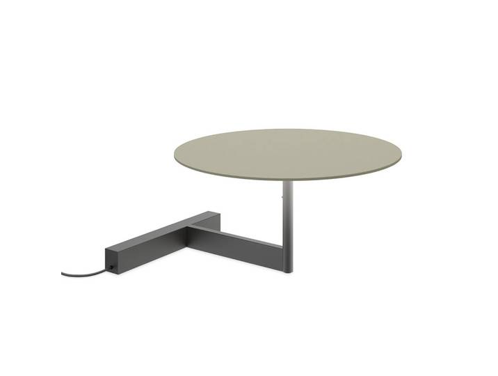 Vibia Designer Tischlampe Flat, dimmbar, grün, für Wohn- / Esszimmer, Metall, Skandinavisch, Tischlampe