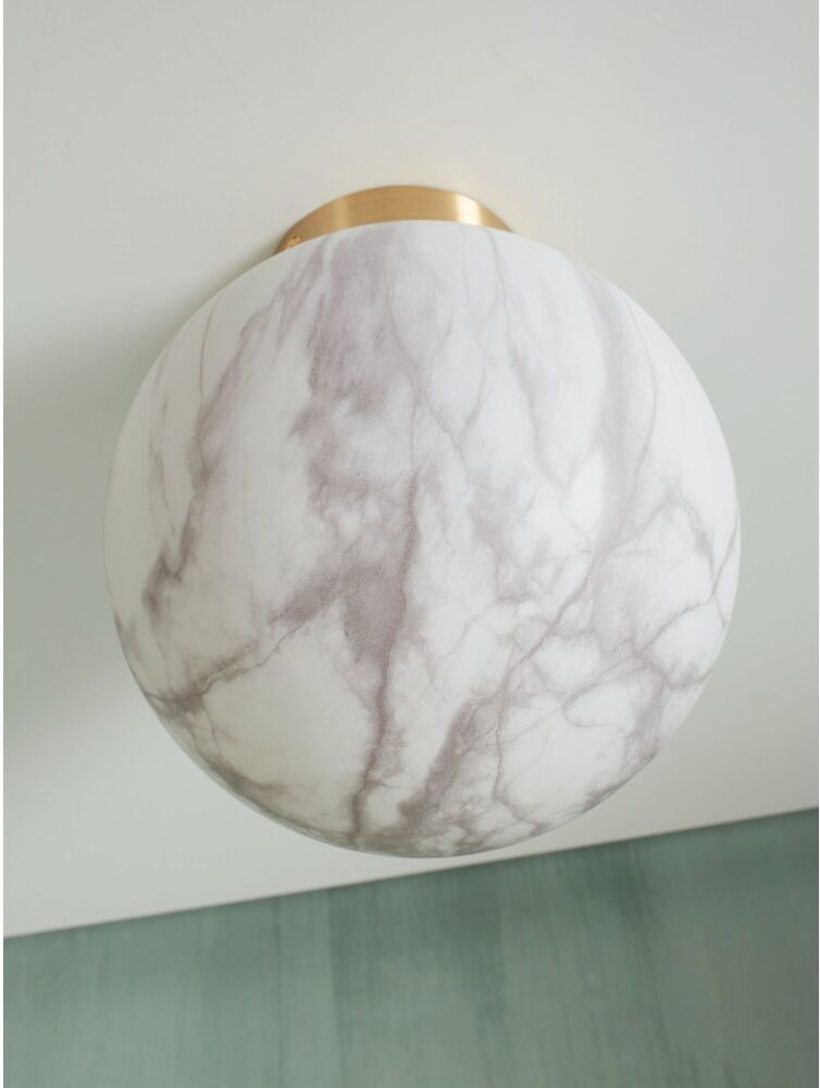 It's About Romi Plafonnier verre couleur doré ø28cm Blanc 28x32x28cm