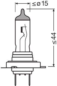 Osram Glühlampe, Abbiegescheinwerfer 64210cbn-1bl